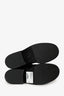 Pre-Loved Chanel™ 2022 Black Glitter Accents CC Logo Combat Boots Size 38