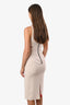 Alice and Olivia Tan Cut Out Deep V Sleeveless Dress Size 4