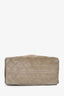 Pre-loved Chanel™ 25 Taupe Quilted Suede Small Bucket Bag