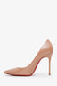 Christian Louboutin Nude Patent Leather So Kate 100 Heels Size 36.5