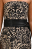 Iro Black Leather Studded Tie Belt Size 65