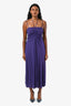 Isabel Marant Purple Spaghetti Strap Maxi Dress Size 38