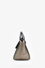 Celine Taupe Croc-Embossed Nubuck Leather Medium Tie Tote