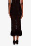 Paco Rabanne Black Lace Detailed Maxi Skirt Size 34