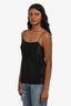 Vince Black Satin Cami Top Size XS