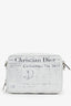 Christian Dior x Daniel Arsham 2019 White Leather Newspaper Bag with Strap