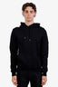 Christian Dior Black Cotton Logo Patch Hoodie Size L