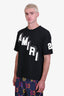 Amiri Black Cotton Flocked Hockey Skater T-Shirt Men's Size XS