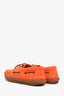 Saint Laurent Orange Suede Boat Shoes Size 44 Mens