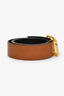 Valentino Brown Leather VLogo Belt Size 90/38