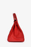 Hermès 2010 Red Clemence Birkin 35 PHW