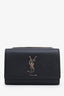 Saint Laurent Black Grained Leather Small Kate Bag SHW