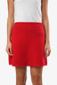 Lisa Yang Red Cashmere Clare Mini Skirt Size 1