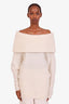 Acne Studios White Mohair Wool Turtle Neck Sweater Size XXS