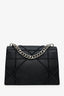 Christian Dior 2016 Black Grained Leather Diorama Chain Top Handle with Strap
