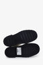 Pre-loved Chanel™ White Tweed Lambskin Quilted Lace Up Combat Boots Size 36.5