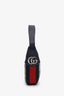 Gucci Navy/Beige GG Monogram Ophidia Half Moon Mini Hobo Bag