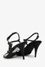 Prada Sport Black Patent Silver Detail Heels Size 41