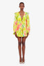 Hemant & Nandita Yellow/Green Ruffled 'Anaya' Mini Dress Size XS