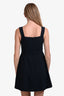 Theory Navy Linen Blend Square Neck Mini Dress Size 4