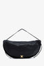 Celine Black Leather Triomphe Halfmoon Shoulder Bag
