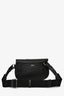 Christian Dior Black Leather Saddle Belt Bag