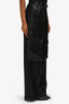 Jonathan Simkhai Black Satin Cargo Pants Size 4