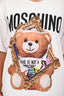 Moschino White Cotton Teddy Bear Logo T-Shirt Size S