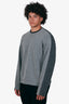 Gucci Two Tone Grey Wool Sweater Size M Mens