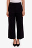 The Row Black Pleated Straight Leg Pants Size L