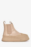 Jil Sander Beige Leather Lug Sole Chelsea Boots Size 35