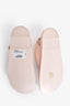 Pre-loved Chanel™ 2022C Baby Pink Textured Leather Dad Sandals Size 37.5