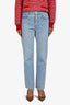 Pre-loved Chanel™ Light Blue Quilted Denim Jeans Size 34