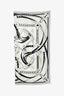 Hermès Black/White Silk 'La Promenade Du Matin' Shawl 140