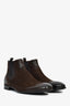 Prada Brown Suede Chelsea Boots Size 8 Men's
