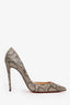 Christian Louboutin Glitter Python Print Heels Size 39.5