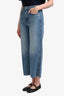 Veronica Beard Taylor Cropped High Rise Wide Leg Jeans Size 27