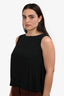 Nina Ricci Vintage Black Silk Tank Top Size 38