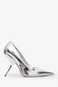 Salvatore Ferragamo Silver Metallic Eva Pumps Size 9.5