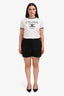 A.L.C Black Linen Blend High-Waisted Shorts Size 12