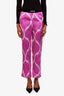 Tom Ford Purple Silk Tie Dye Pants Size XXS