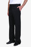 Gucci Black Wool Straight Leg Trousers Size 48