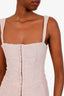 House of CB Pink Ruched Front Closure Mini Dress Size S
