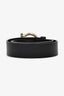 Salvatore Ferragamo Black Leather Belt Size 36 Mens