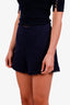 Zimmermann Navy Blue Cotton Silk Tweed Mini Shorts Size 1