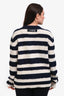 Diesel Cream/Navy Striped Knit Sweater Size XXL