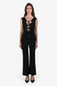 Emilio Pucci Black Crepe Beaded Pantsuit Size 4