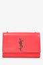 Saint Laurent Hot Pink Grained Leather Small Kate Bag
