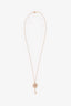 Tiffany & Co. 18K Rose Gold Pink Sapphire Quatra Key Pendant Necklace