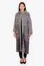 Pre-loved Chanel™ 2014 Grey Mohair and Wool Knit Long Cardigan Size 38